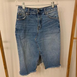 H&M Midi Denim Skirt